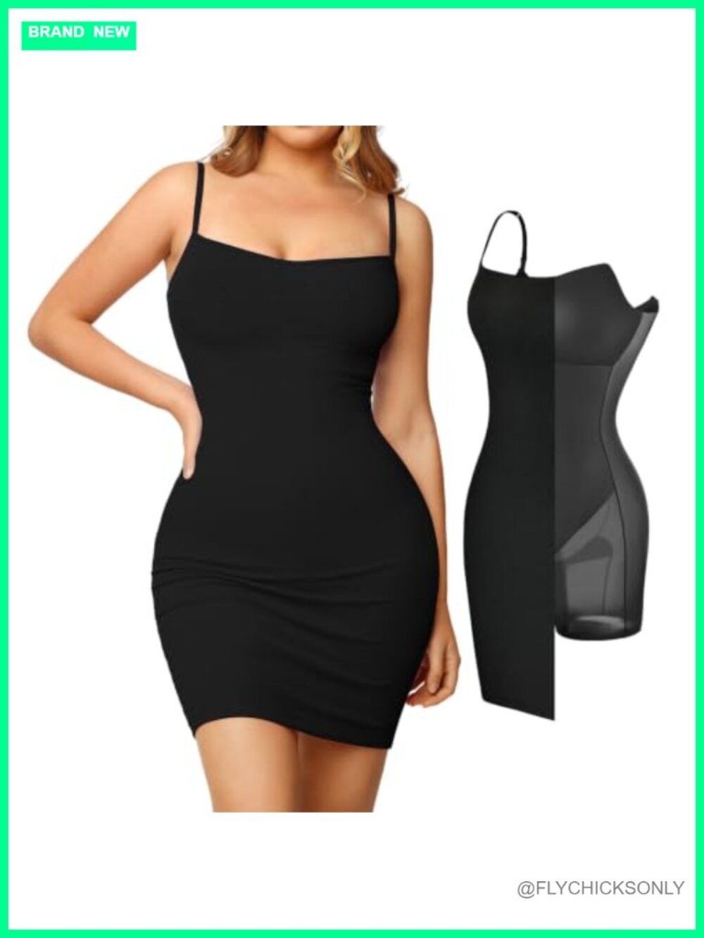 Shapewear Bodycon Mini Dress Built in Bra Tummy Control Party Cocktail
